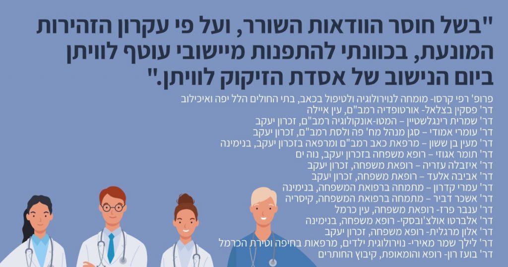 רופאים מתפנים מעוטף לוויתן בזמן הנישוב של אסדת הגז לוויתן